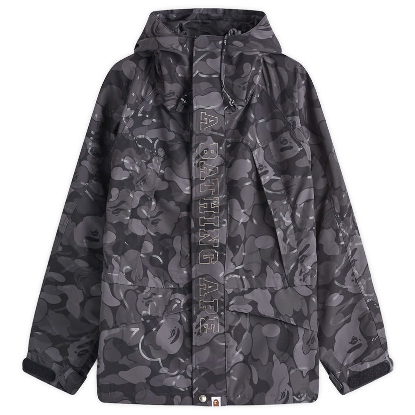 Vindjakke BAPE A Bathing Ape Laminated Camo Snowboard Jacket, Size Large Grå | 001LJK801001M-BLK