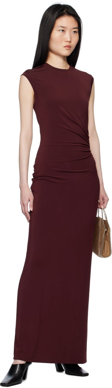 Kjole Stella McCartney Stella McCartney Sleeveless Maxi Dress Bourgogne | 6J03733SPZ76, 3
