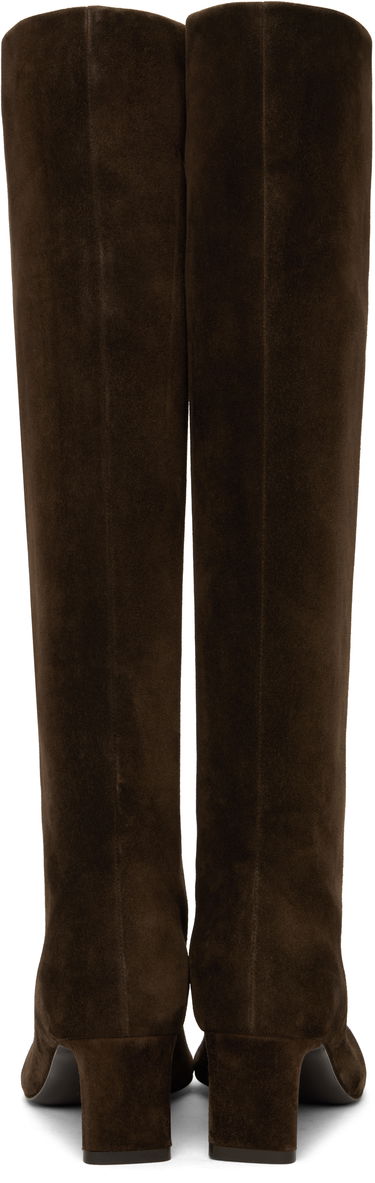 Sneakers og sko Khaite Khaite Ona Suede Knee-High Boots Brun | F1099-726, 1