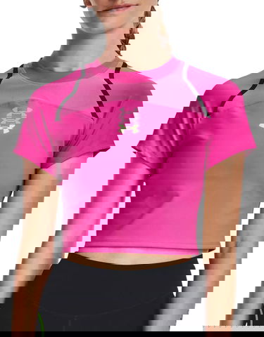 Crop top Under Armour Run Anywhere Crop Tee Lyserød | 1376816-652, 0