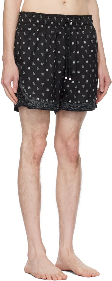 Badetøj AMIRI AMIRI MA Paisley Swim Shorts Sort | AMSWTK1035, 1