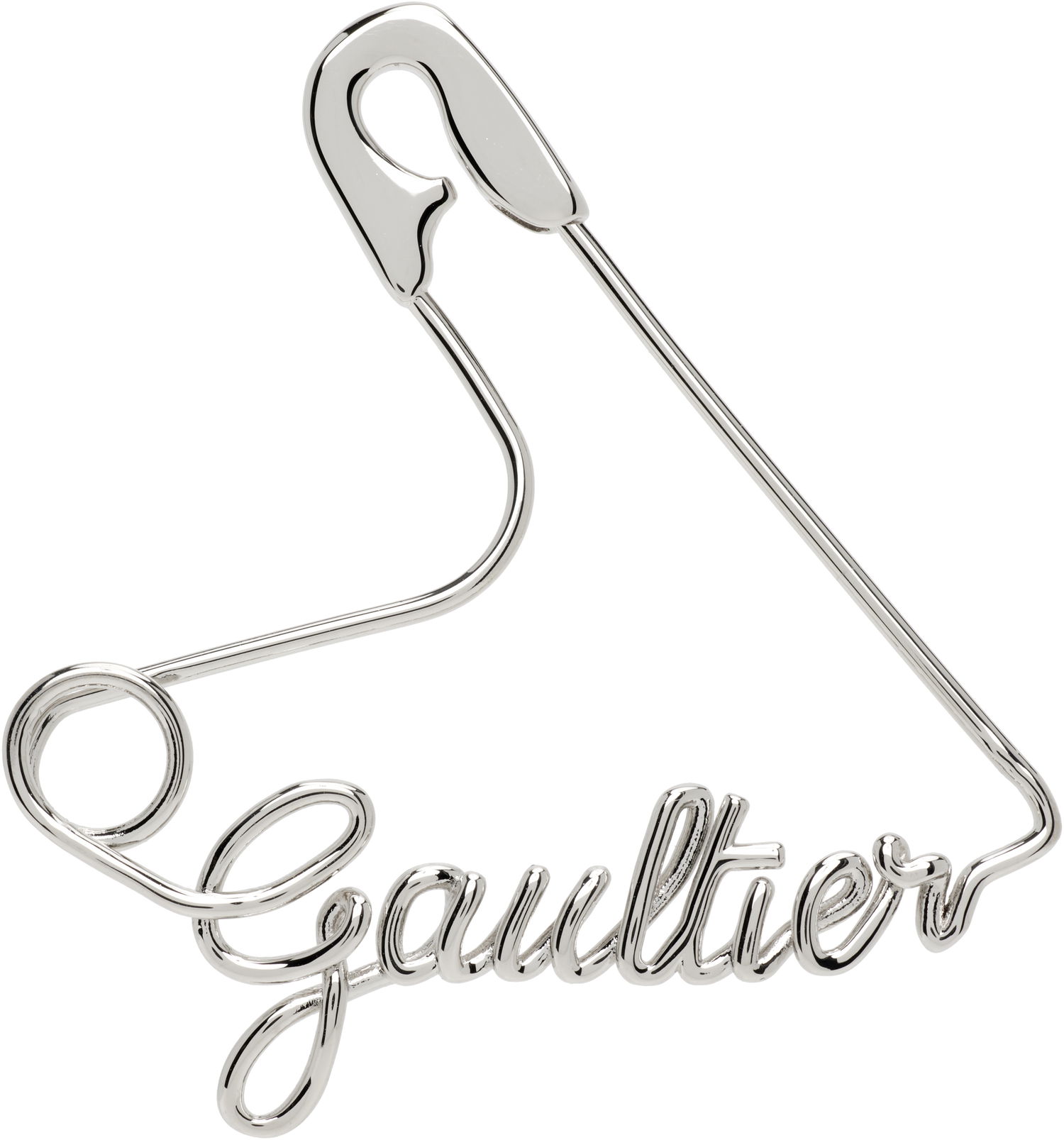 Øreringe Jean Paul Gaultier Gaultier The Heart Safety Pin Single Earring Metalisk | 25/04-W-JW036-X053-91, 0