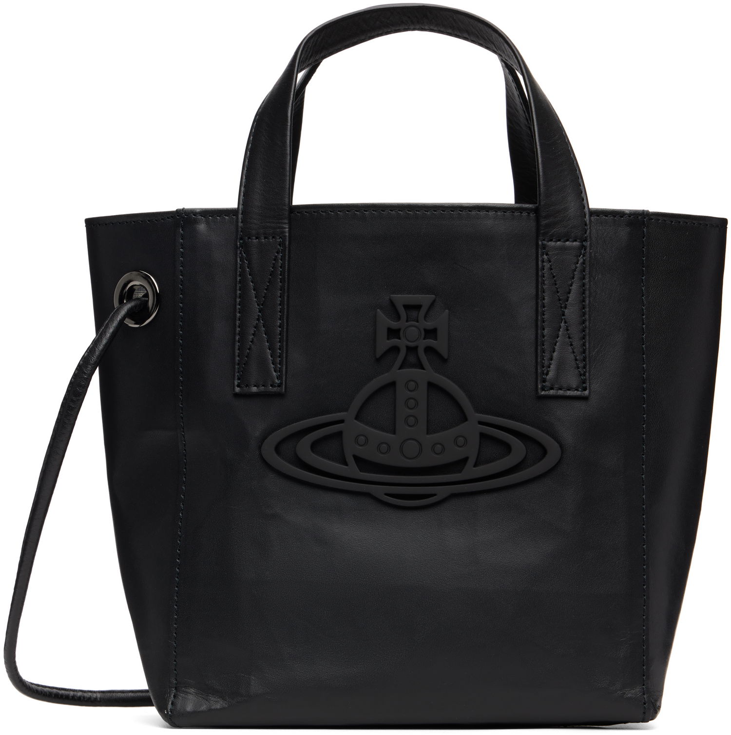 Mulepose Vivienne Westwood Vivienne Westwood Sarah Small Leather Tote Sort | 4D030006U-L00AN-, 0