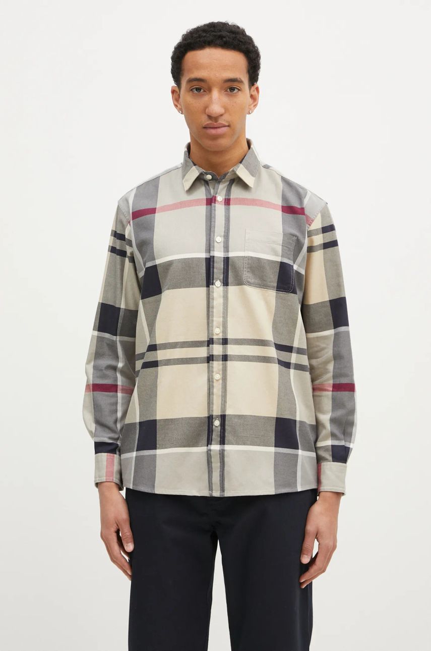 Skjorte Barbour Renford OS Tartan Regular Fit Shirt Beige | MSH5514, 0