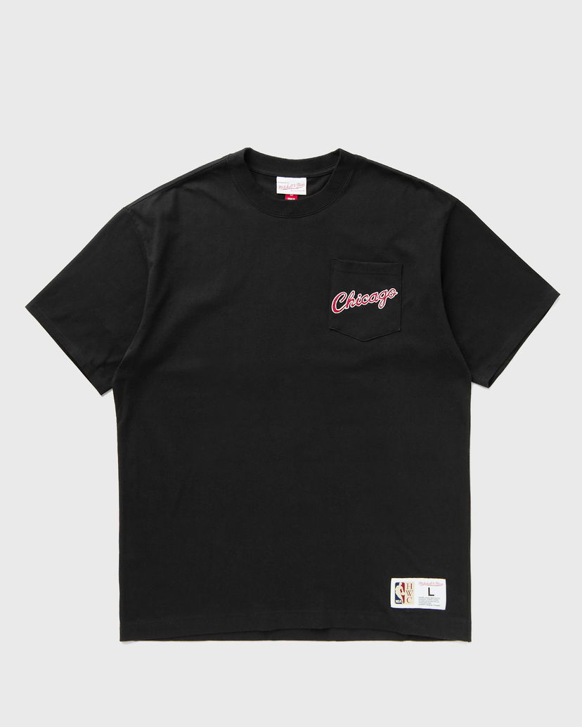 T-shirt Mitchell & Ness Mitchell & Ness NBA Chicago Bulls Vintage Logo Pocket T-Shirt Sort | FC9252-CBUBLCK