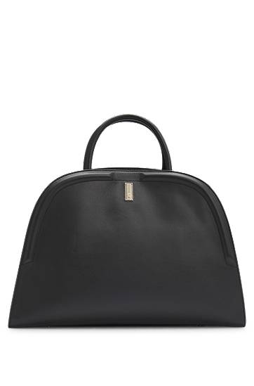 Håndtaske BOSS Ariell Grained Leather Tote Bag with Detachable Strap Sort | 50547740