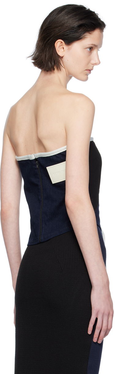 Tanktop Ottolinger Ottolinger Asymmetric Denim Tank Top Blå | 1703411, 2