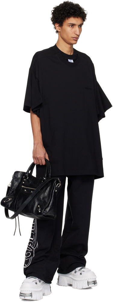 T-shirt VETEMENTS Vetements Merged Double Oversized T-Shirt Sort | UA66TR635B, 3
