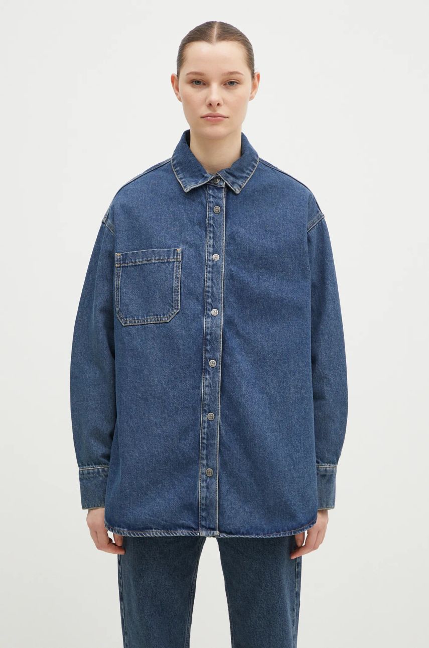 Skjorte Ksubi Oversized Longsleeve Denim Shirt Blå | WPF24SH007, 0