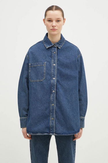 Skjorte Ksubi Oversized Longsleeve Denim Shirt Blå | WPF24SH007, 0