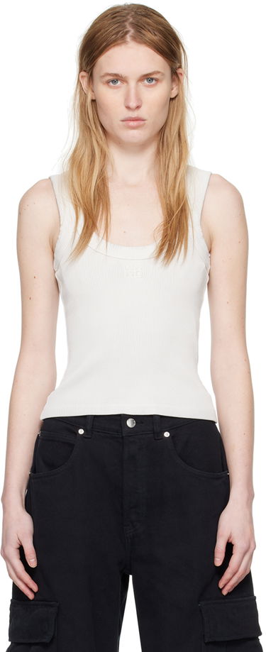 Tanktop Alexander Wang Alexanderwang.t Embossed Tank Top Hvid | 4CC2241455, 0