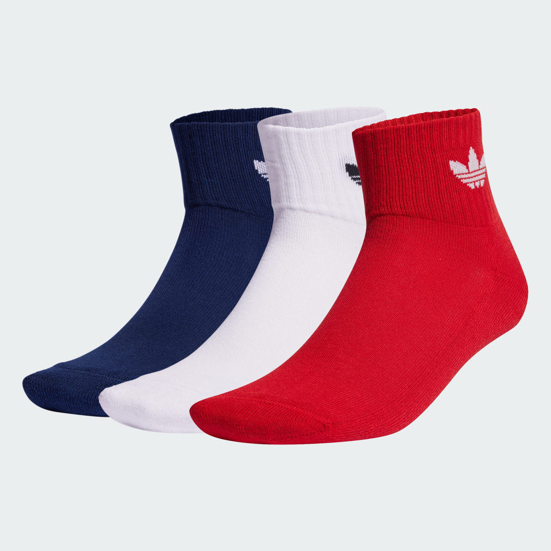 Sokker adidas Originals Mid-Cut Crew Socks Rød | IU2697, 1