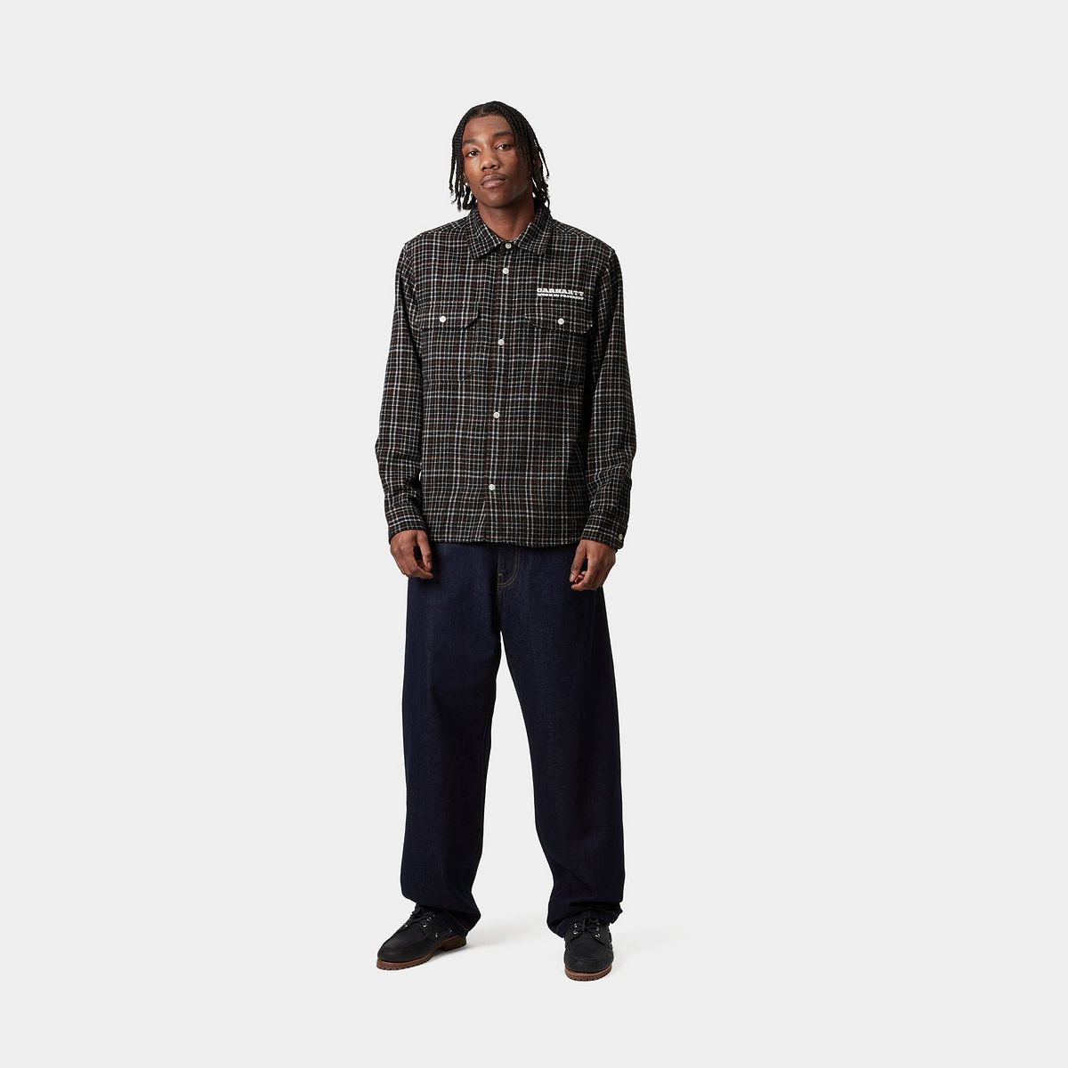 Skjorte Carhartt WIP Carhartt WIP Runaway Millett Long Sleeve Shirt Brun | I034383_4, 1