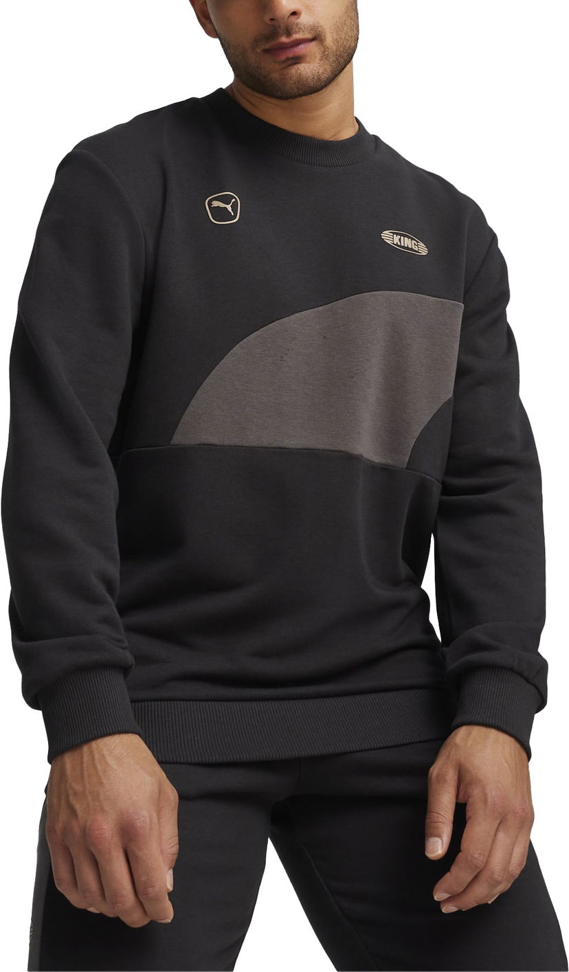 Sweatshirt Puma KING Top Crew Sweatshirt Sort | 658987-04