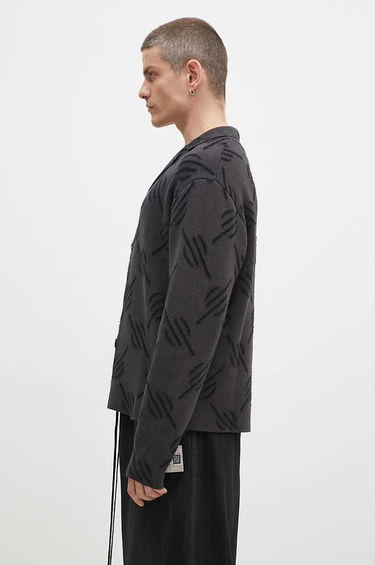 Sweater DAILY PAPER Kirabo Monogram Cardigan Sort | 2421031, 1