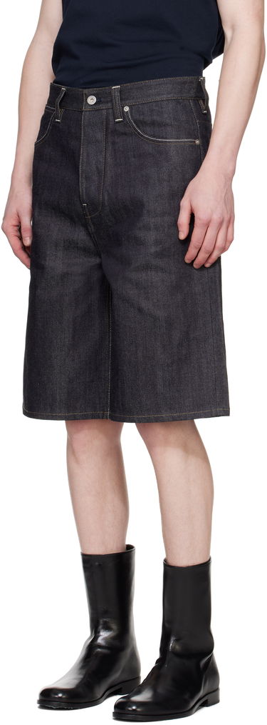 Shorts Jil Sander Jil Sander Raw Denim Shorts Blå | J23KA0110_J45041, 3