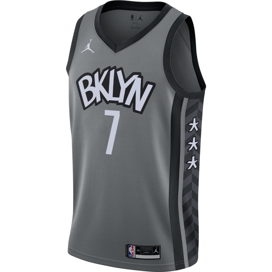 Jersey Jordan Kevin Durant Nets Statement Edition 2020 Jersey Grå | CV9469-005, 0