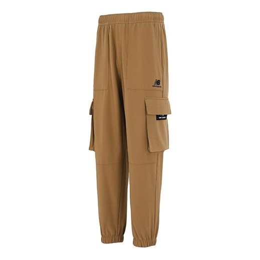 Cargo bukser New Balance Fleece Cargo Pants Brun | AMP14314-OV