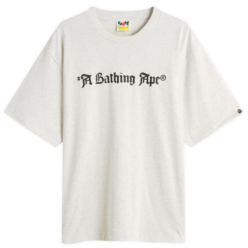 T-shirt BAPE Gothic Logo T-Shirt Size Small Grå | 001TEL801325M-GRY