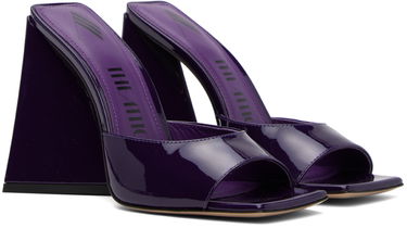 Tilbehør The Attico Attico Devon Patent Leather Heeled Mules Lilla | 241WS000 L002, 3
