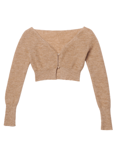 Sweater Jacquemus Le Cardigan Alzou Cardigan Beige | 213KN203 2360 810