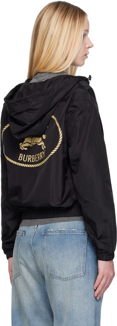 Jakke Burberry Burberry Knight Stamp Nylon Jacket Sort | 8113647, 2