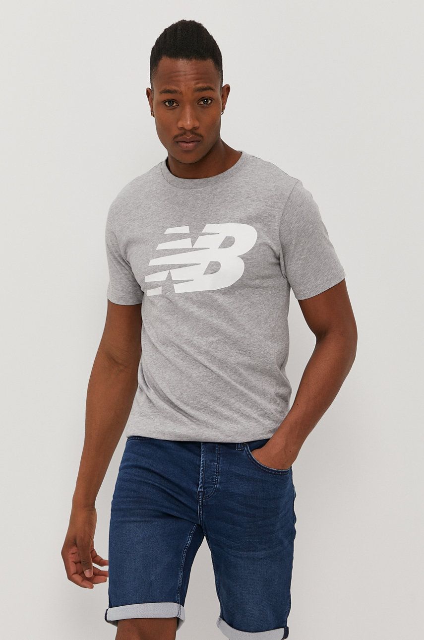 T-shirt New Balance t-Shirt Grå | MT03919AG, 0