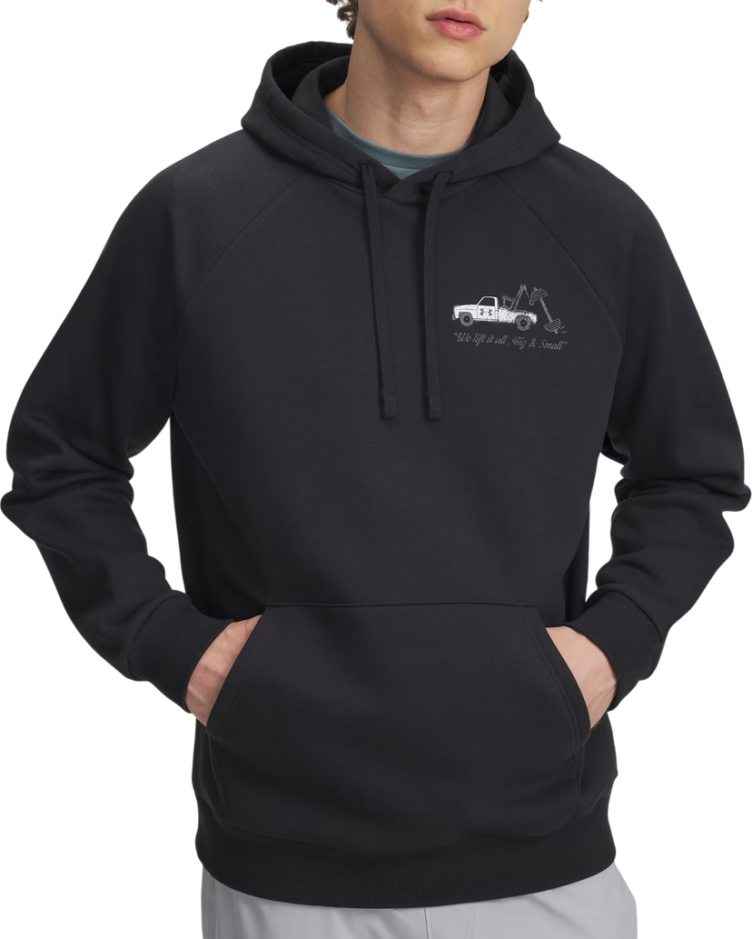 Sweatshirt Under Armour Rival Fleece HBR Logo HD Hooded Sweatshirt Sort | 6003955-001