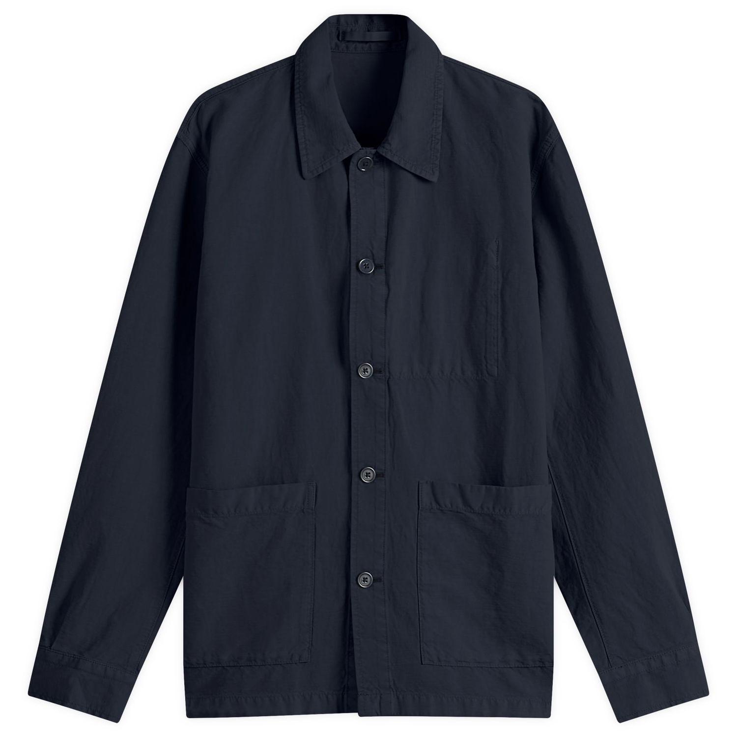 Skjorte NORSE PROJECTS Julian Cotton Linen Overshirt, Size Large Mørkeblå | N40-0823-7004, 1