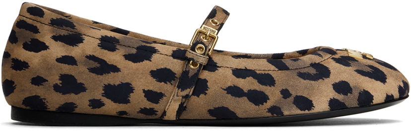 Kjole Moschino Moschino Metal Logo Ballerina Flats Brun | MA11040C1L MI0 300