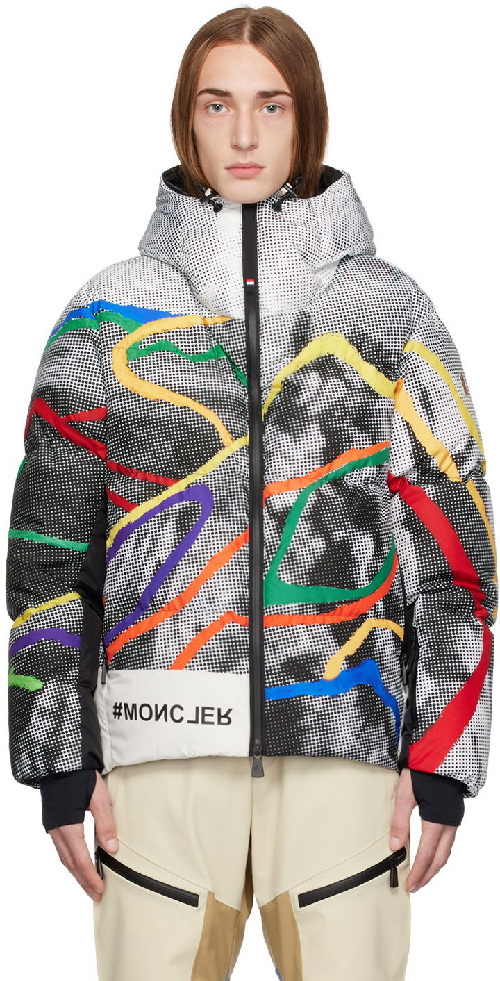 Puffer jakke Moncler Grenoble Printed Down Jacket Flerfarvet | I20971A000565974J, 0