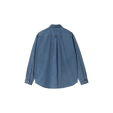 Skjorte Carhartt WIP Carhartt WIP Lucas Long Sleeve Denim Shirt Blå | I034525_9, 3
