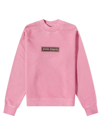 Sweatshirt Palm Angels Box Logo Crew Sweat Lyserød | PMBA062F22FLE0013210