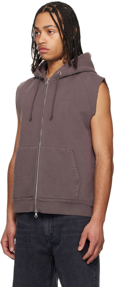 Sweatshirt OUR LEGACY Our Legacy Motor Sleeveless Zip-Up Hoodie Lilla | M2256MF, 3