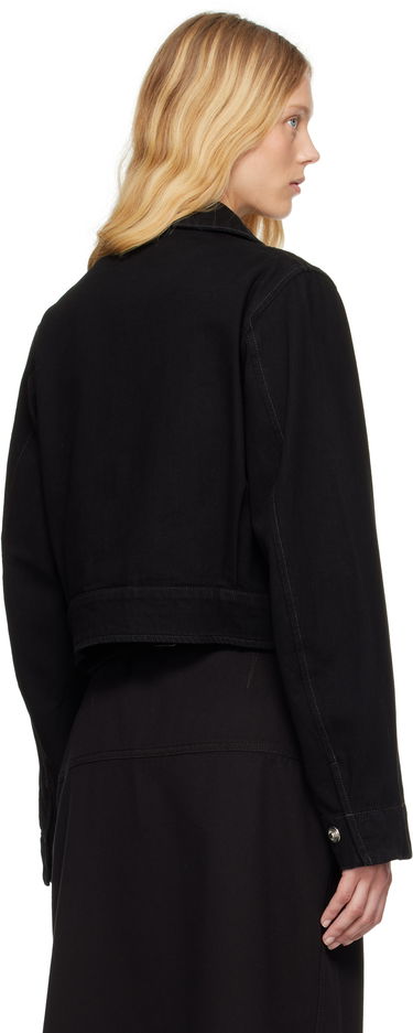 Jakke LEMAIRE Lemaire Two Pocket Cropped Denim Jacket Sort | OW1139 LD1031, 2