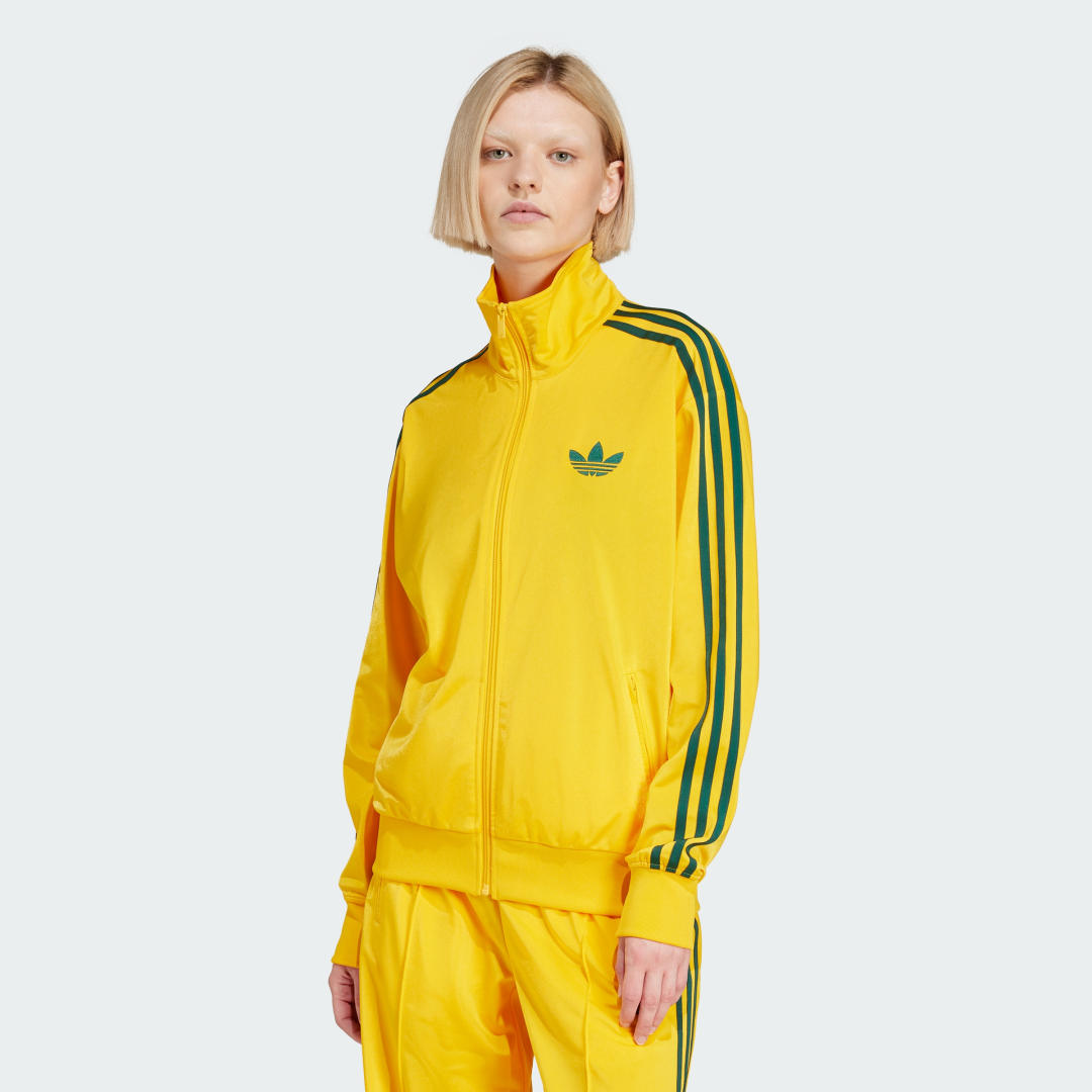 Træningsdragt adidas Performance Classic Firebird Loose Track Jacket Gul | JP2300, 0