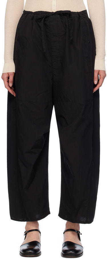 Bukser LEMAIRE Cropped Drawstring Trousers Sort | PA1110 LF1218, 0