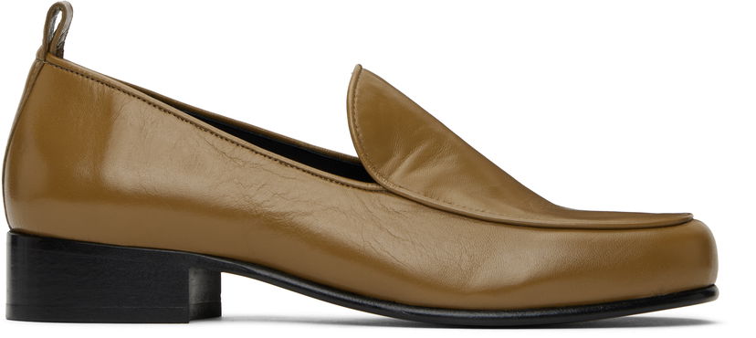 Skopleje BY FAR BY FAR Alfred Leather Loafers Brun | MWFFC023LL002BR044PL