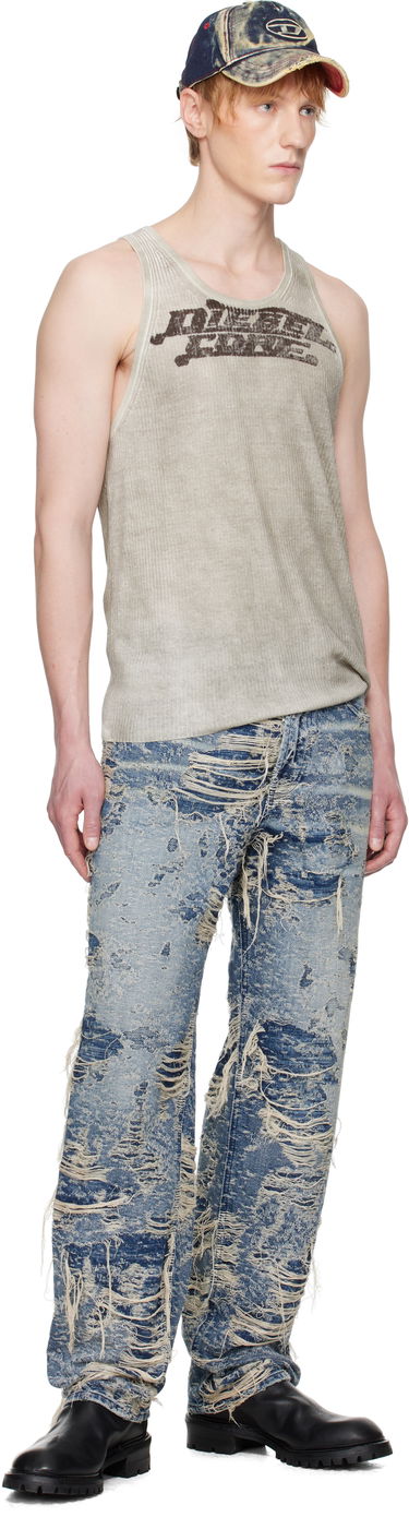 Tanktop Diesel Diesel K-Rick Graphic Print Tank Top Beige | A16875-0DBCU-7EX, 3