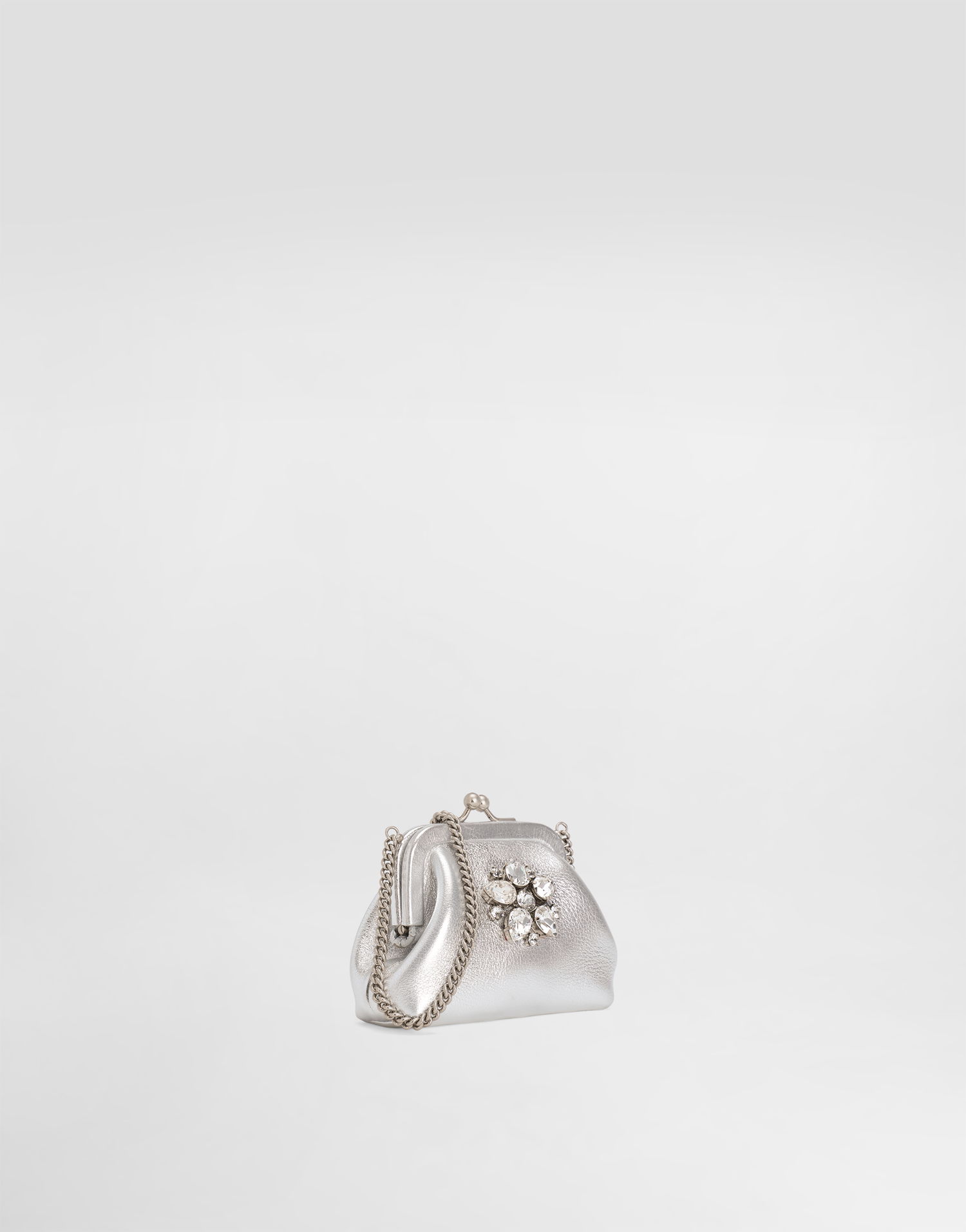 Håndtaske Dolce & Gabbana Jeweled Laminated Calfskin Bag Metalisk | EB0007AY81280998, 1