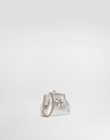 Håndtaske Dolce & Gabbana Jeweled Laminated Calfskin Bag Metalisk | EB0007AY81280998, 1