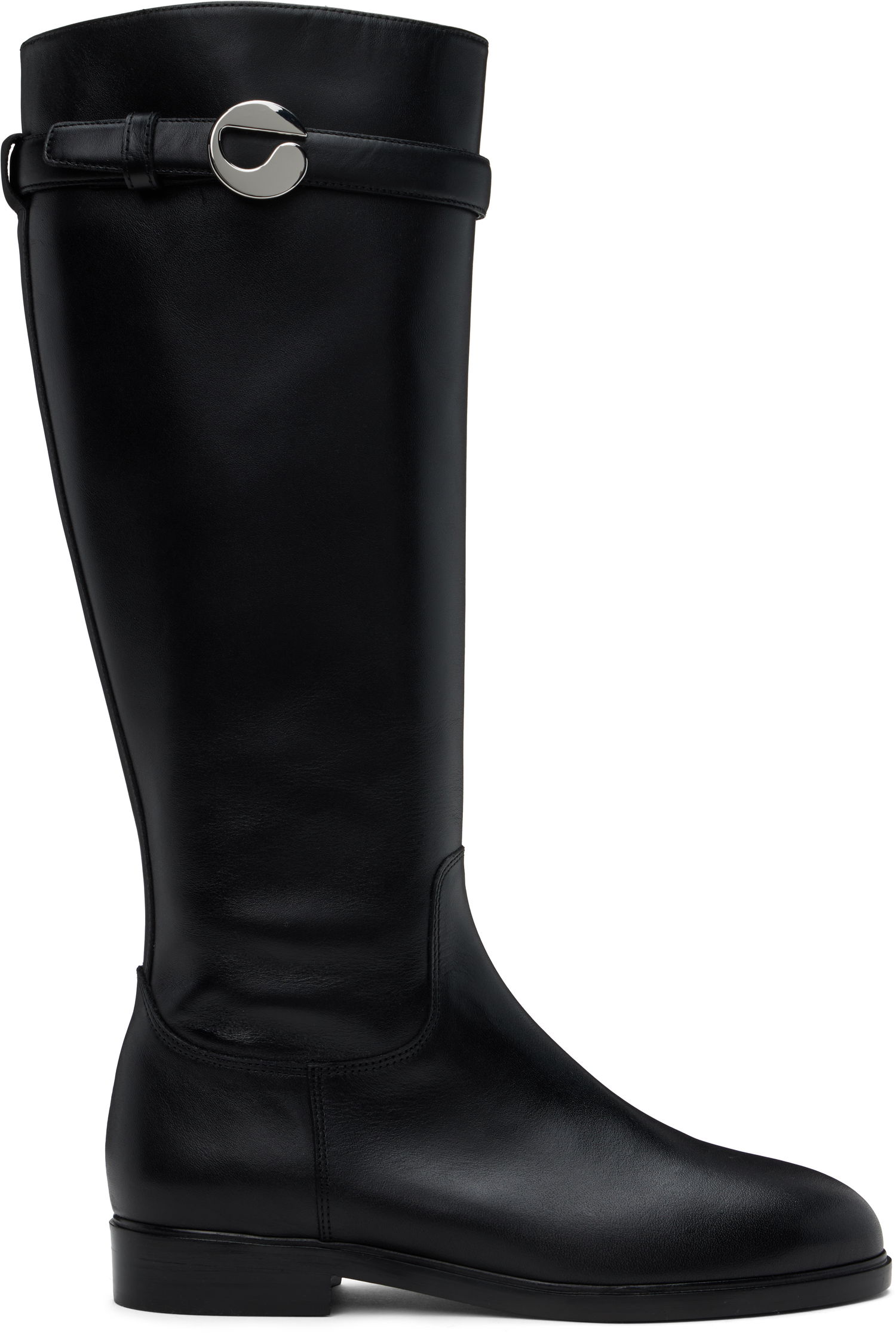 Sneakers og sko Coperni Cavalier Flat Tall Boots Sort | COPSH67857, 0