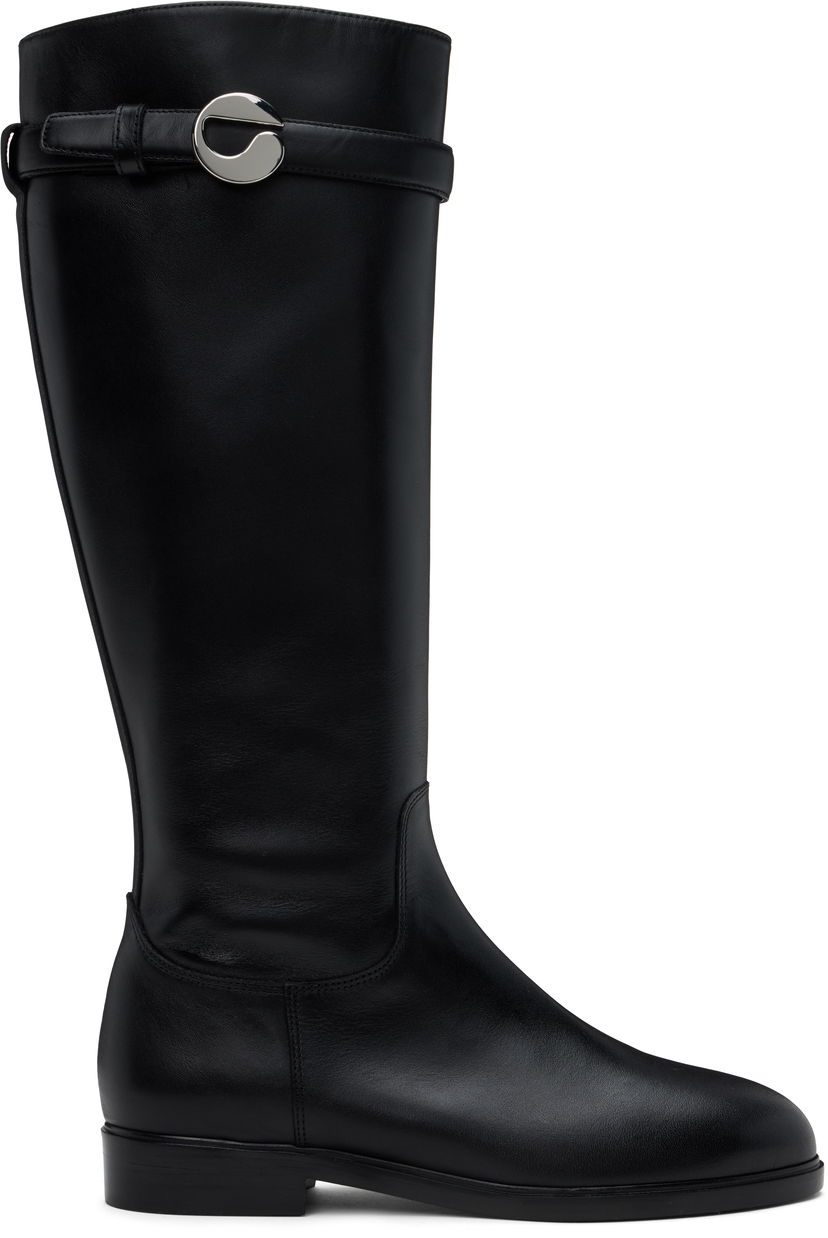 Sneakers og sko Coperni Cavalier Flat Tall Boots Sort | COPSH67857