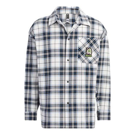 Skjorte adidas Originals Detachable Sleeve Plaid Shirt Hvid | IK5155