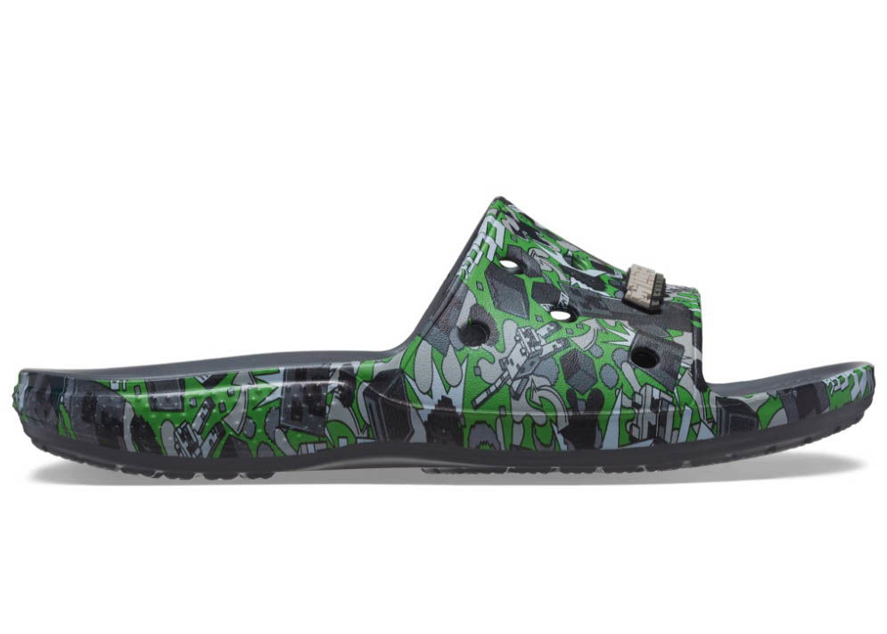 Sneakers og sko Crocs Classic Slide Minecraft Grå | 208470-90H, 0