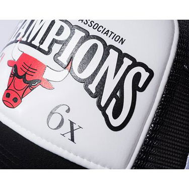 Kasket New Era 9FORTY A-Frame Trucker NBA League Champions Chicago Bulls Black Sort | 60298648, 3
