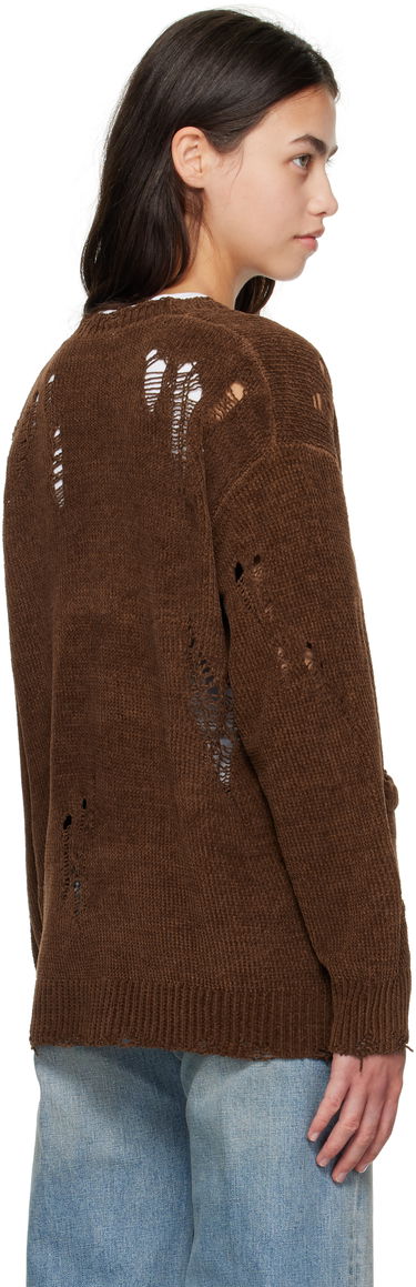 Sweater R13 R13 Chenille Boyfriend Cardigan Brun | R13WY237-Y224A, 2