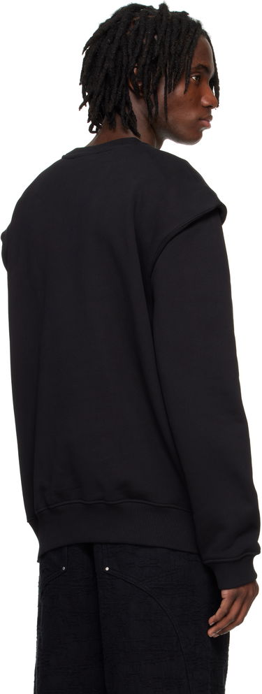 Sweatshirt HELIOT EMIL HELIOT EMIL Outline Logo Sweatshirt Sort | PRESS25_M_08_052_BLK01_CO, 2