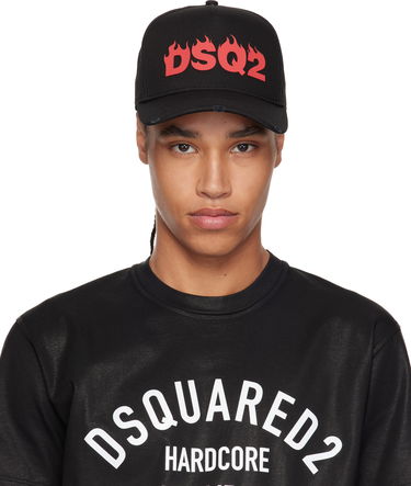 Kasket DSQUARED2 Dsquared2 Baseball Cap with Flames Logo Sort | BCM0915-05C00001-2124, 0
