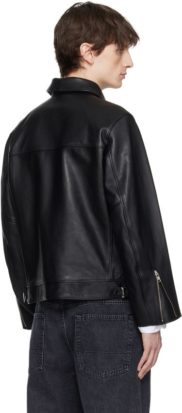 Bomberjakke WACKO MARIA WACKO MARIA Double Riders Leather Jacket Sort | 25SS-WMO-BL02, 2